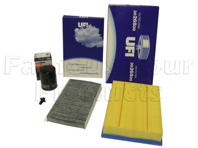 Service Filter Kit - Oil Air and Pollen Filter with Drain Plug