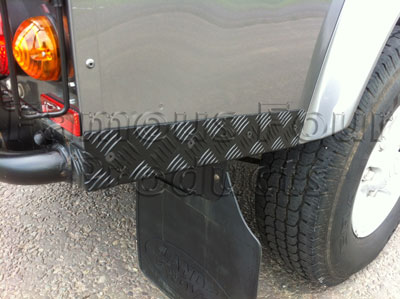 110 Chequerplate Rear Wing Corner Protectors