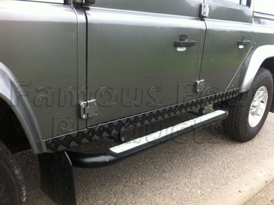 110 Chequerplate 5-door Sill Protectors