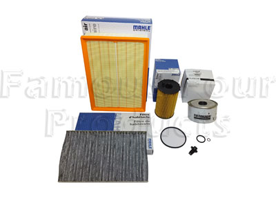 Service Filter Kit - Oil Air Fuel Pollen Filters with Drain Plug