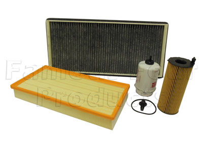 Service Filter Kit - Oil Air Fuel Pollen Filters with Drain Plug Washer
