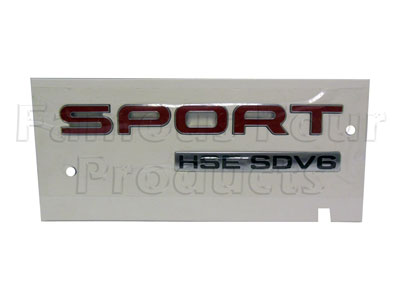 Sport HSE SDV6 Badge - Rear