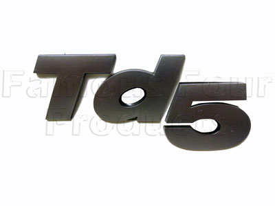 Badge - Td5 - Brunel Grey 3D Raised