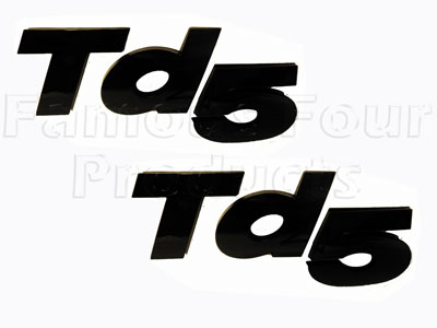 Badge - Td5 - Black 3D Raised