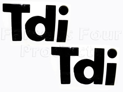 Badge - Tdi - Black 3D Raised