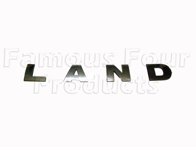L A N D Bonnet Lettering