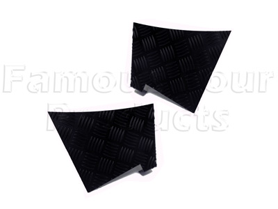 90 Chequerplate Rear Wing Corner Protectors