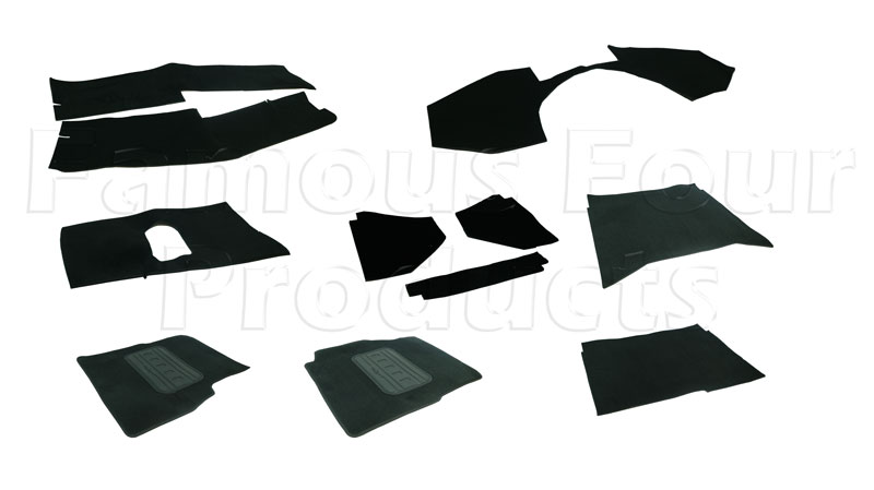 Front Carpet Set - Standard Quality - Black