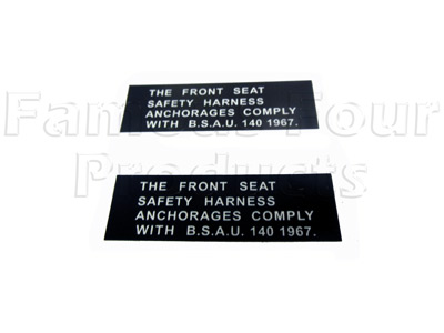 SAFETY HARNESS decal