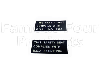SAFETY SEAT Decal