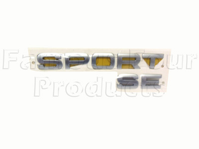 Tailgate Lettering SPORT SE