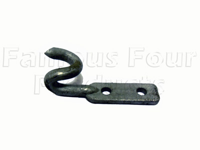 Hook for drop-down rear tailgate Chain