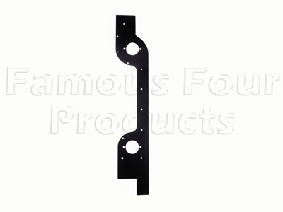 Rear Lower Body Side End Corner Capping - Black Metal