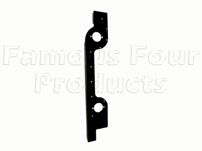 Rear Lower Body Side End Corner Capping - Black Metal
