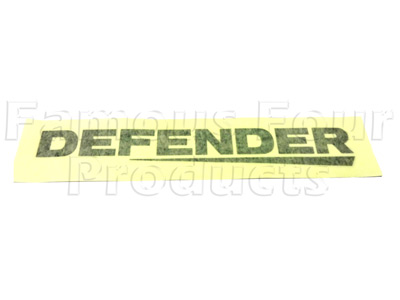 DEFENDER Rear Panel Decal