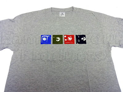 T Shirt (Grey) Headlight Design - Large