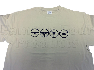 T Shirt (Beige) Steering Wheel Design - Medium