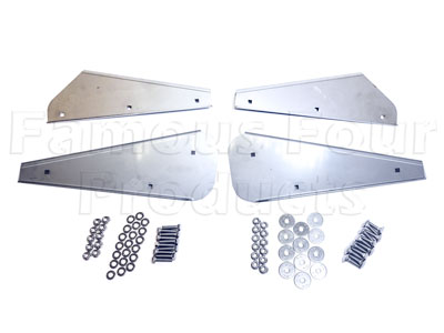 Brackets for Mudflap Rubbers - Stainless Steel