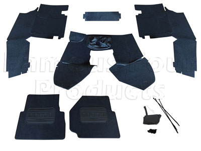 Front Carpet Set - Premium Quality - Black
