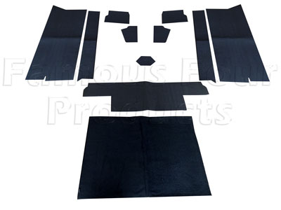 Rear Carpet Set - Premium Quality - Black