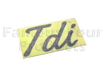 Badge - TDi - Silver
