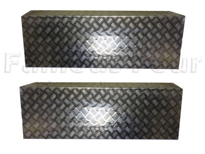 Chequerplate Rear Side Wheel Arch Covers