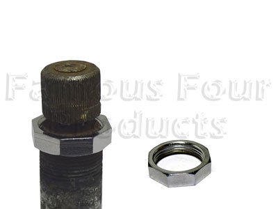 Octagonal Chromed Brass Nut - Wiper Spindle