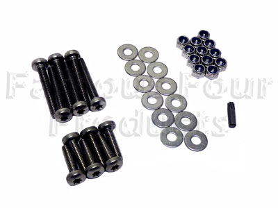 Bolt Kit - Stainless Steel - Rear Safari End Door Hinges