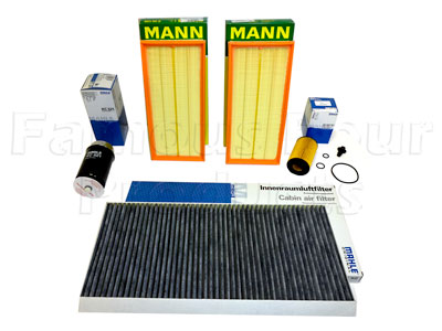 Service Filter Kit - Oil Air Fuel Pollen Filters with Drain Plug Washer