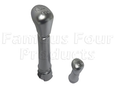 Gear Lever Knob Set - Polished Aluminium