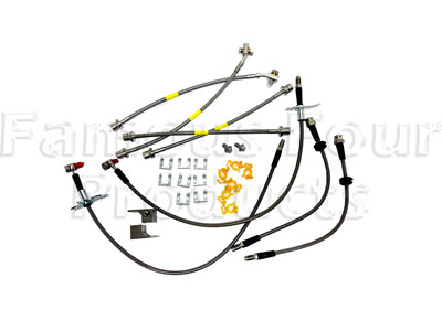 Brake Flexi Hose Kit - Stainless Steel