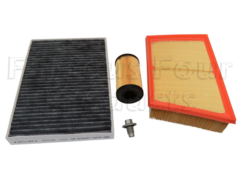 Service Filter Kit - Oil Air Pollen Filters with Drain Plug and Washer