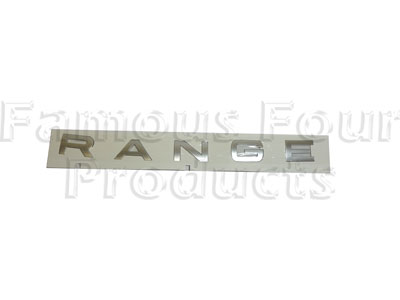 R A N G E Bonnet Lettering