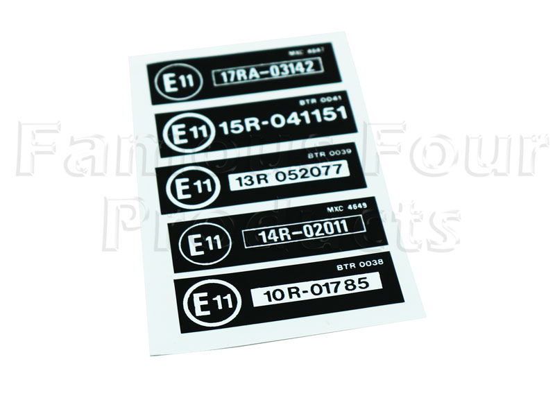Slam Panel Decals - E11 Set