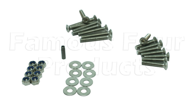 Bolt Kit - Stainless Steel - Front Door Hinges