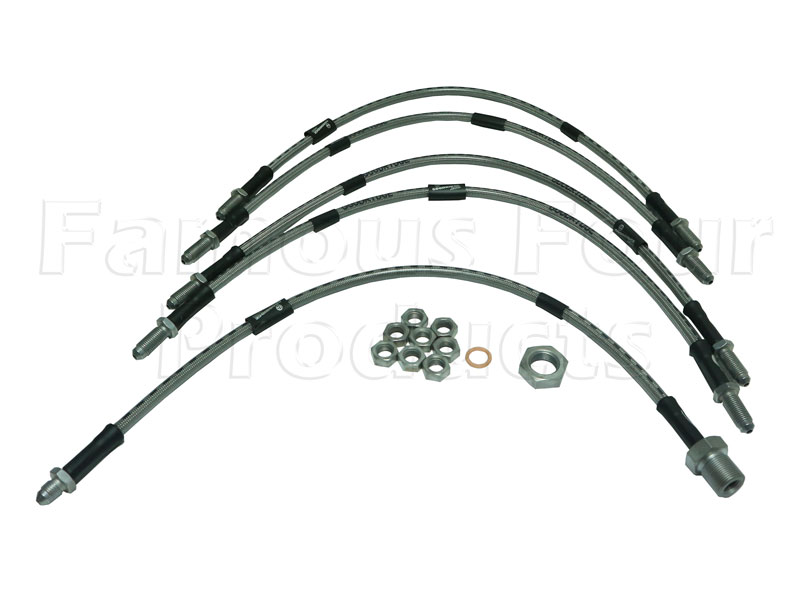 Braided Brake Flexi-Hose Kit - EXTENDED