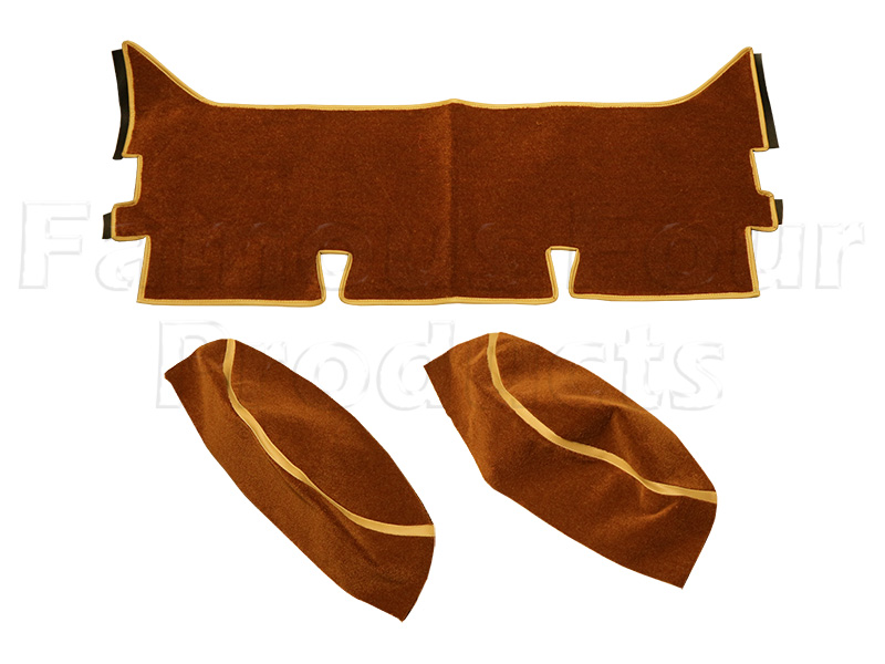 Carpet Set - Rusty/Golden Brown - 12 Piece - Image 3