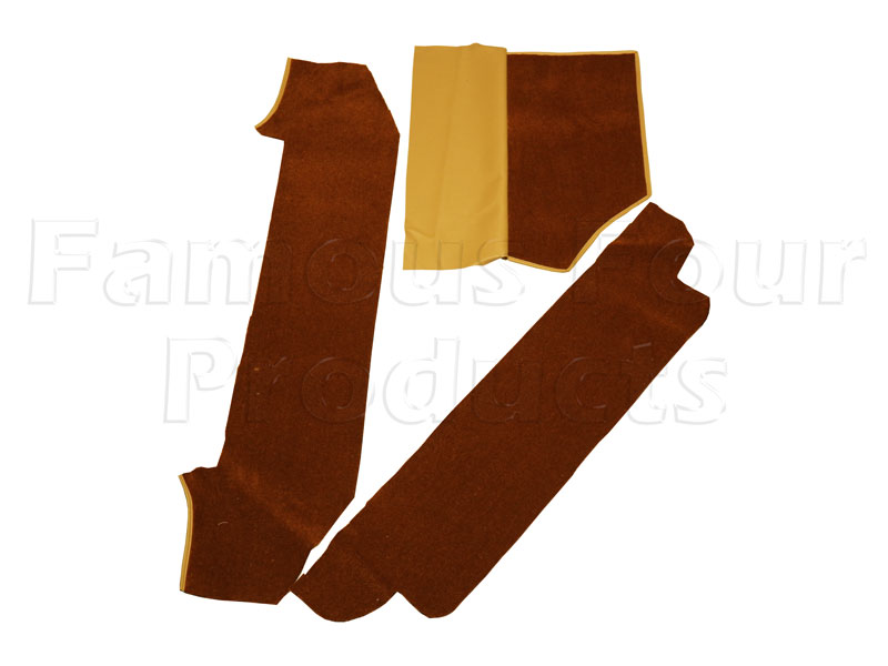Carpet Set - Rusty/Golden Brown - 12 Piece - Image 4