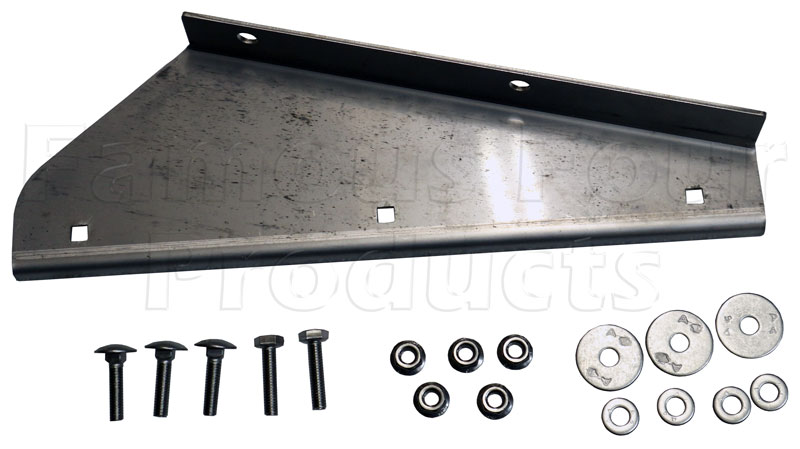 Bracket for Mudflap Rubber - Front - Stainless Steel