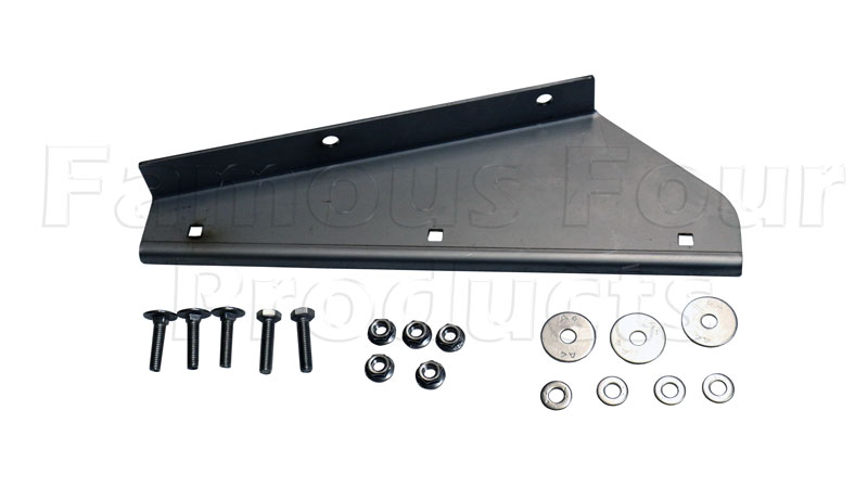 Bracket for Mudflap Rubber - Front - Stainless Steel