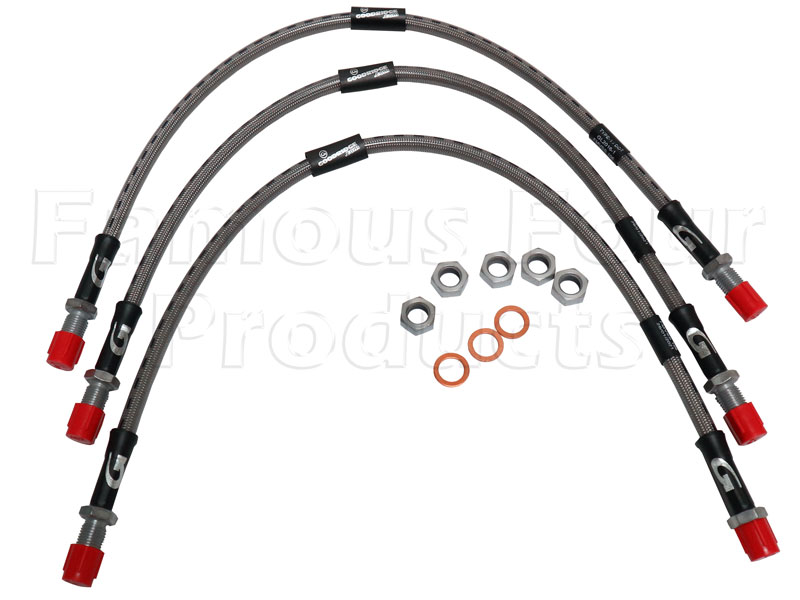 Braided Brake Flexi-Hose Kit - EXTENDED