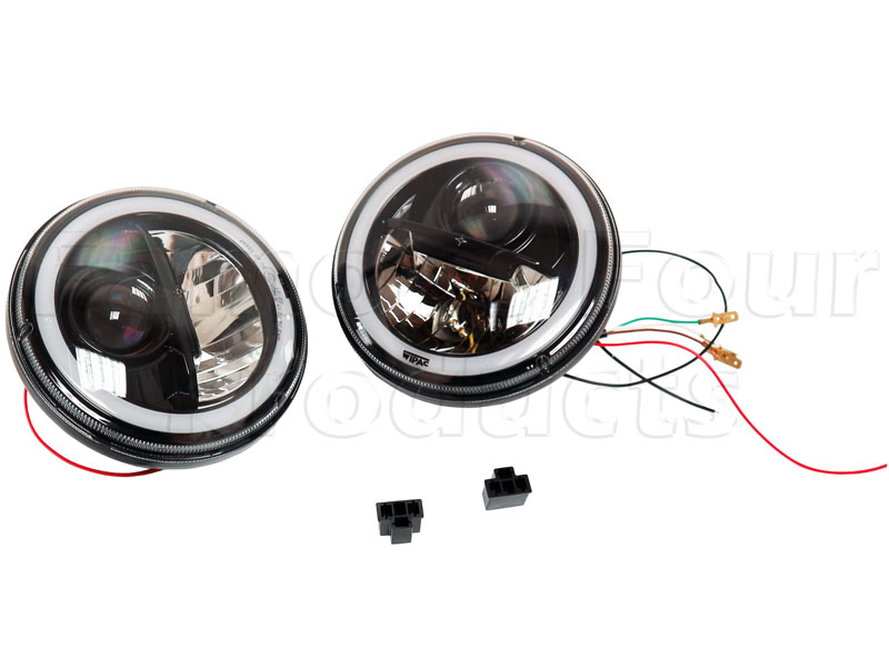 Headlamps (Pair) - LED with Halo