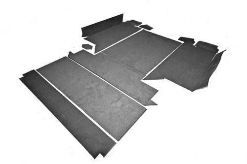 Rear Carpet Set - Premium Quality - Black