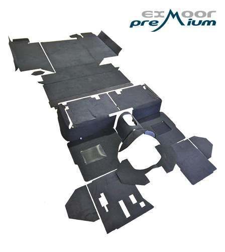 Full Vehicle Carpet Set - Premium Quality - Black