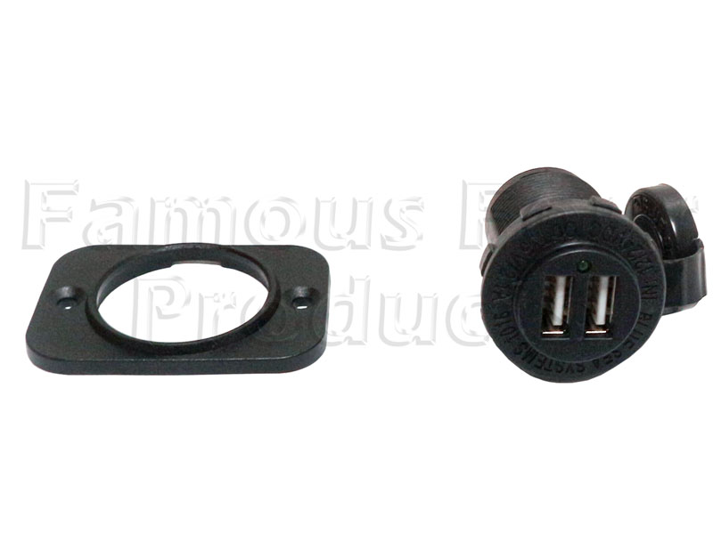 USB Charger Socket - Dual - 12V