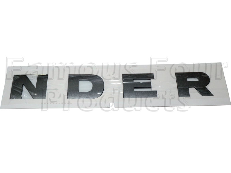 Bonnet Decal - N D E R