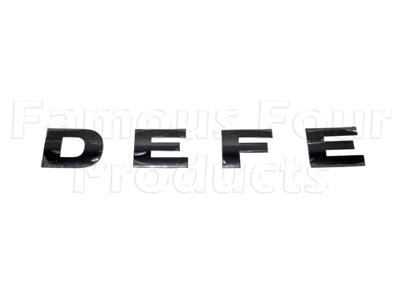 Bonnet Decal - D E F E