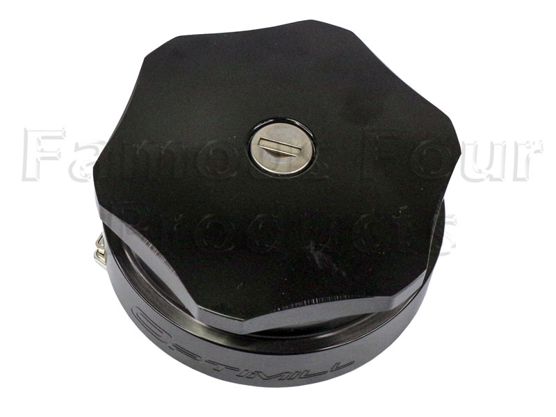 Locking Fuel Cap - Billeted Aluminium - Black