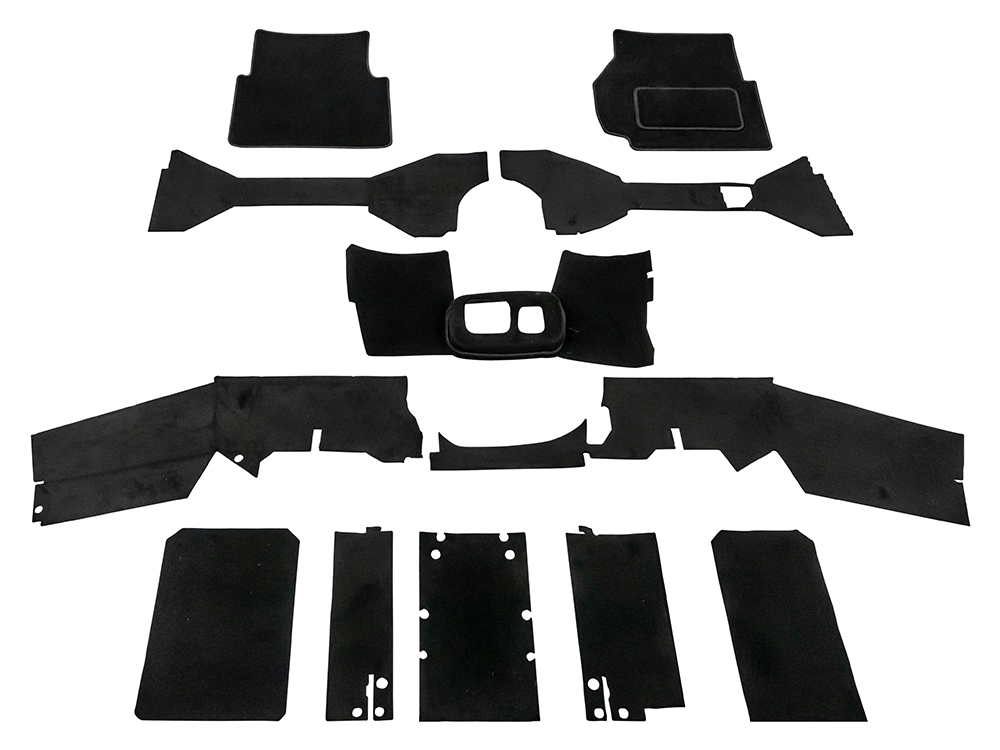 Front Carpet Set - Black
