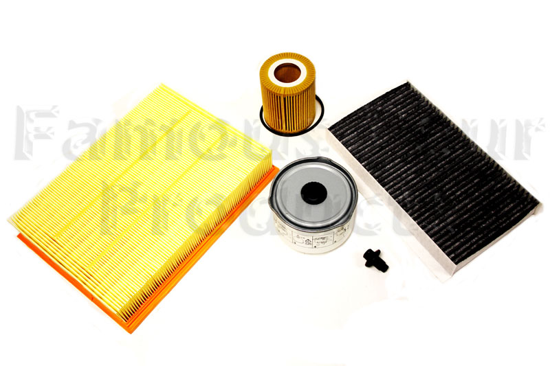 Service Filter Kit - Oil Air Fuel Pollen Filters with Drain Plug